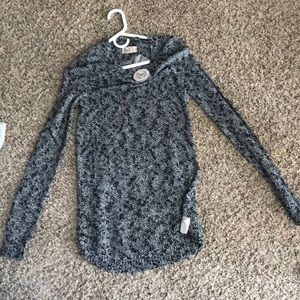 Black and white sweater